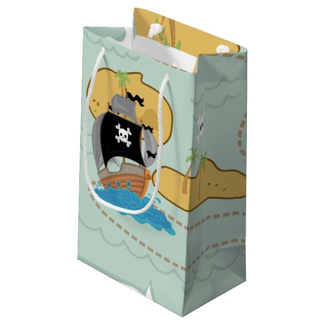 Petit Sac Cadeau Fête du pirate (Dos Angle)