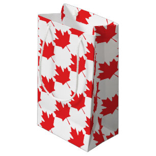 Petit Sac Cadeau Feuille d'érable canadienne