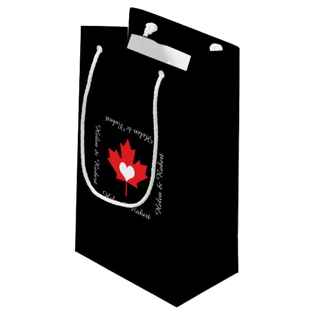 Petit Sac Cadeau Fierté canadienne - feuille d'érable du Canada (Dos Angle)