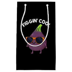 Petit Sac Cadeau Figgin Cool Funny Fig Alimentation Pun Dark BG