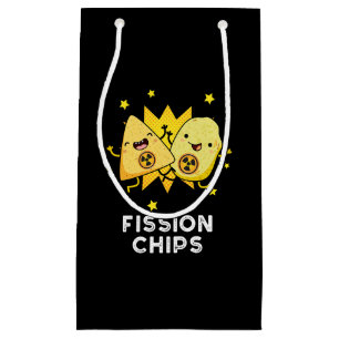 Petit Sac Cadeau Fission Chips drôle Physique Nourriture Pun Dark B