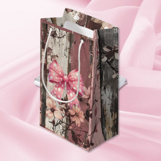 Petit Sac Cadeau Fleurs & Bow (Créateur téléchargé)