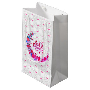 Petit Sac Cadeau Fleurs de l'Eid