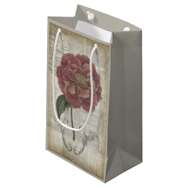 Petit Sac Cadeau Floral français III (Devant Angle)