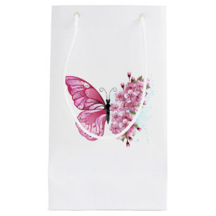 Petit Sac Cadeau Flower Butterfly