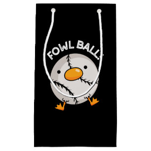 Petit Sac Cadeau Fowl Ball Funny Sport Pun Dark BG