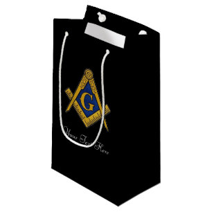 Petit Sac Cadeau Freemason Masonic Carré et Compass Freemasony