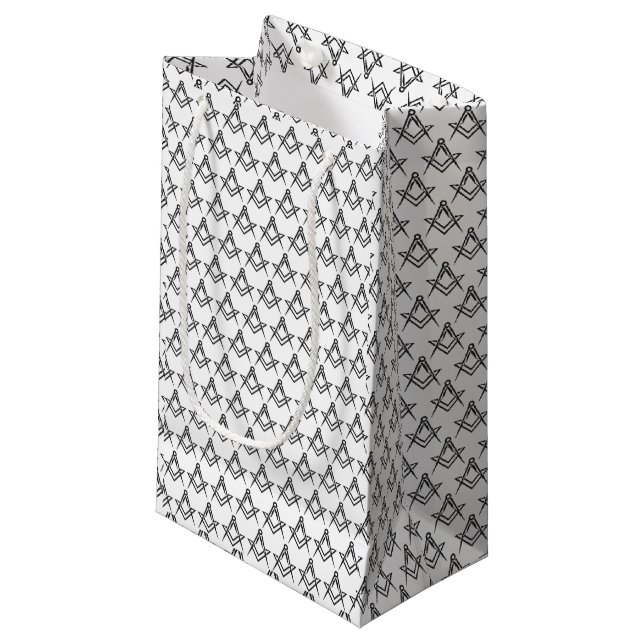 Petit Sac Cadeau Freemason Masonic Square and Compass Freemasonry (Devant Angle)