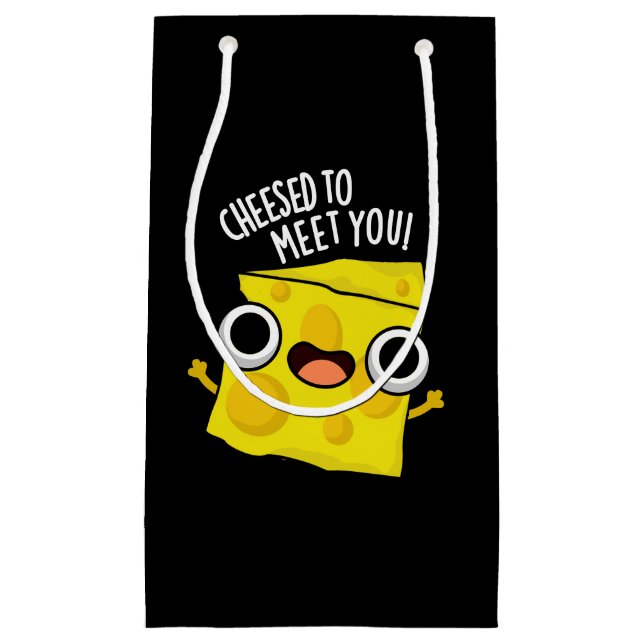 Petit Sac Cadeau Fromage Pour Vous Rencontrer Amusants Puns De Nour (Devant)