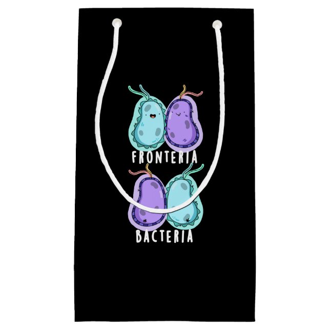 Petit Sac Cadeau Fronteria Bactéries Drôle Biologie Pun Dark BG (Devant)