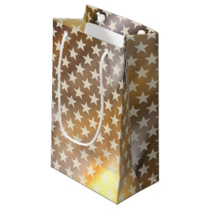 Petit Sac Cadeau Funny Stars Motif transparent + votre arrière - pl