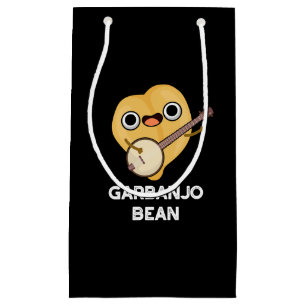 Petit Sac Cadeau Gar banjo Bean Funny Garbanzo Banjo Pun Dark BG