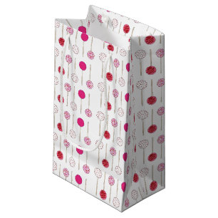 Petit Sac Cadeau Gâteau rose givré Pops Anniversaire Footy