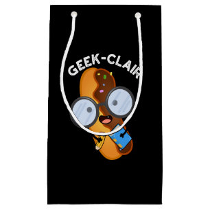 Petit Sac Cadeau Geek-clair Funny Eclair Pun Dark BG
