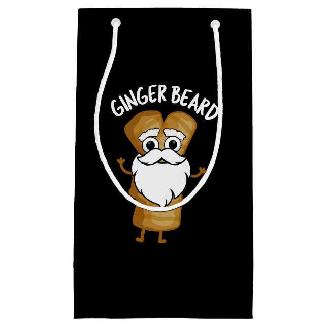 Petit Sac Cadeau Ginger Beard Funny Pain d'épice Alimentation Pun D (Devant)