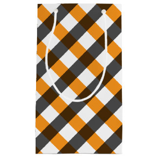 Petit Sac Cadeau Gingham Halloween 10