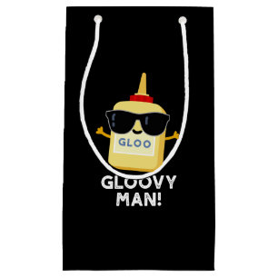 Petit Sac Cadeau Gloovy Man Funny Super Glue Pun Dark BG