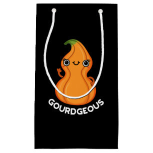 Petit Sac Cadeau Gourd geous Funny Gourd Veggie Pun Dark BG