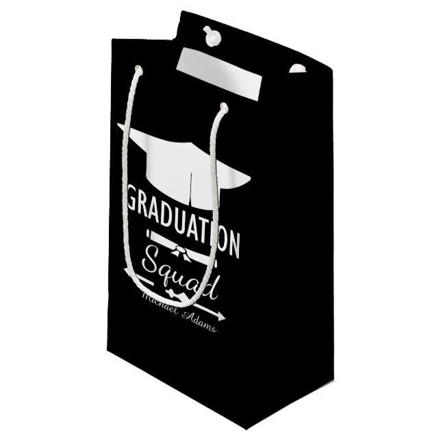 Petit Sac Cadeau graduation unisex cool personnalisable (Devant Angle)
