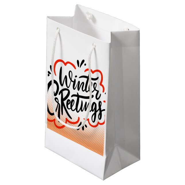 Petit Sac Cadeau Graisses hivernales (Devant Angle)