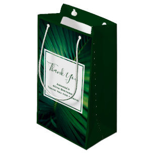 Petit Sac Cadeau Green Leaf Forêt tropicale Nature Merci photo