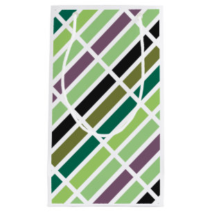 Petit Sac Cadeau Green purple Black Hues