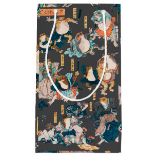 Petit Sac Cadeau Grenouille japonaise ukiyo-e Froggies