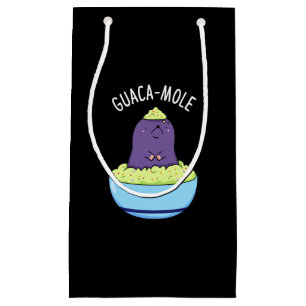 Petit Sac Cadeau Guacamole Funny Mole Dans Guacamole Dip Pun Dark B