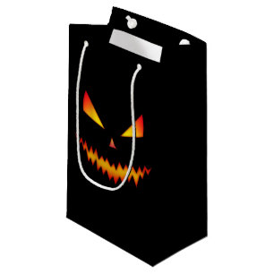 Petit Sac Cadeau Halloween Jack O'Lantern visage cool effrayant mal