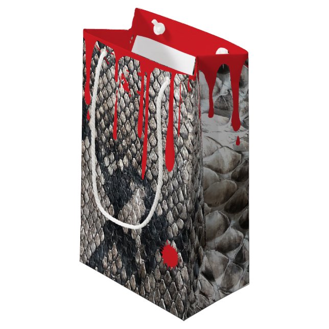 Petit Sac Cadeau Halloween Python Peau de serpent - Gory goutte de  (Devant Angle)
