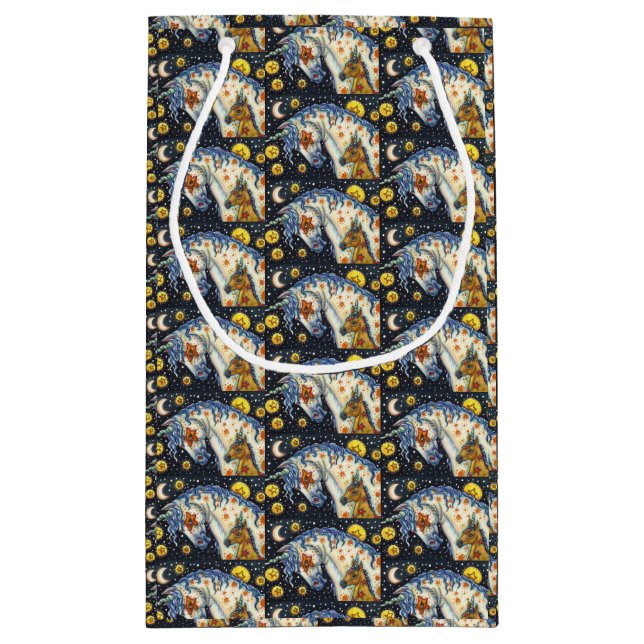 PETIT SAC CADEAU HALLOWEEN UNICORNS, STAR HORSE & IMAGINAIRE COLT (Dos)