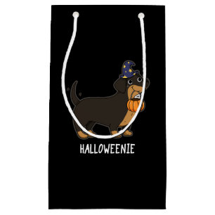 Petit Sac Cadeau Halloweenie Drôle de Saucisse Chien Jeu de Mots Fo