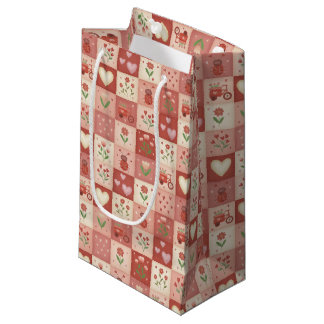 Petit Sac Cadeau Hand Drawn Sweet Patchwork - Gift Bag