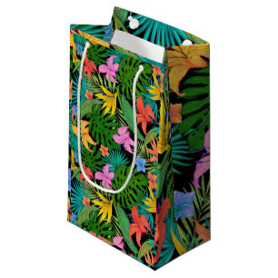 Petit Sac Cadeau Hawaiian Tropical Floral Palm Feuille