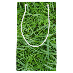 Petit Sac Cadeau Herbe verte