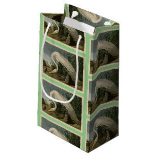 Petit Sac Cadeau Héron blanc, Grandes aigrettes, Oiseaux d'Amérique