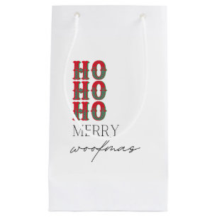 Petit Sac Cadeau Ho Ho Joyeux Woofmas