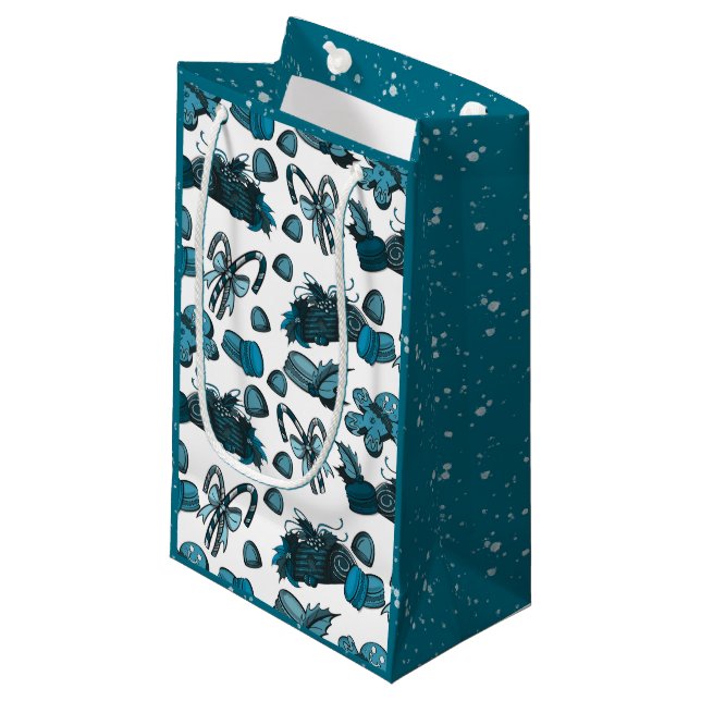 Petit Sac Cadeau Holiday Sweets- Ice (Solid) (Devant Angle)