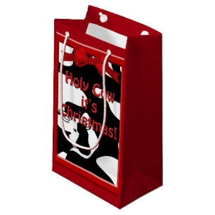 Petit Sac Cadeau Holy Cow Christmas Sml GB