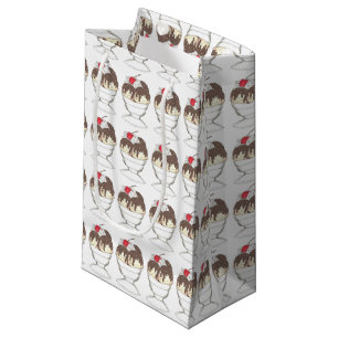Petit Sac Cadeau Hot Fudge Crème glacée Sundae Dessert Scoop Shop