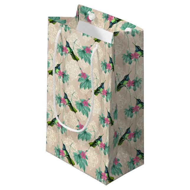 Petit Sac Cadeau Humming Birminds Series Design One Small Gift Bag (Devant Angle)