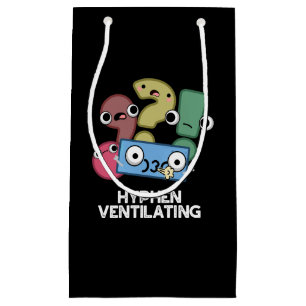 Petit Sac Cadeau Hyphen Ventilant Funny Pun de ponctuation Dark BG