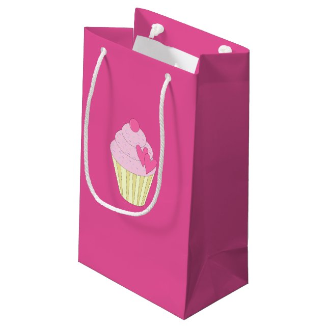 Petit Sac Cadeau illusima Design rose (Dos Angle)