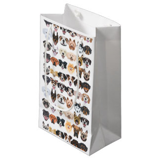 Petit Sac Cadeau Illustration - De nombreux chiens qui rient et son