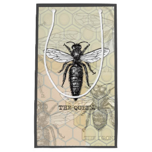 Petit Sac Cadeau Illustration des abeilles de l'insecte de la reine
