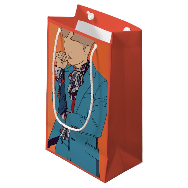 Petit Sac Cadeau Illustration Kpop (Devant Angle)