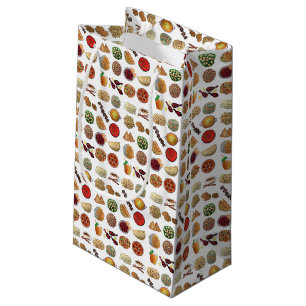 Petit Sac Cadeau Indian Foods Plats Cuisine indienne Illustration