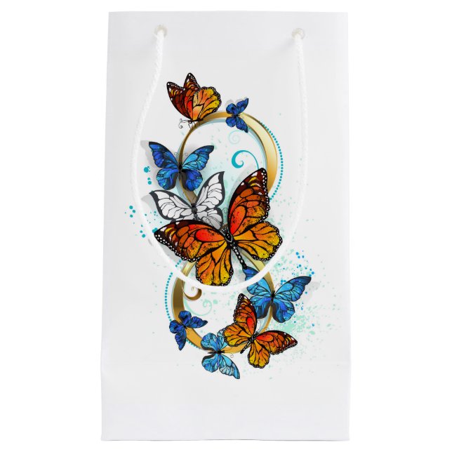 Petit Sac Cadeau Infinity of Monarch Butterflies (Devant)