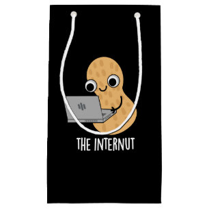 Petit Sac Cadeau Internut Funny Internet Peanut Pun Dark BG