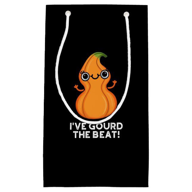Petit Sac Cadeau J'ai Gourd The Beat Funny Veggie Pun Dark BG (Devant)